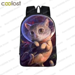 Funny Space Cat Unicorn Backpack Laser Cat Kitty Daypack Children School Bags for Teenagers Girls School Backpacks Kids Book Bag