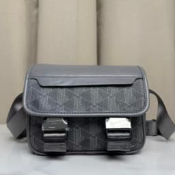 New Retro Printed Messenger Men's Shoulder Bag, Boy Fashionable Mobile Phone Storage Handbag,Pu Casual Trend Crossbody Bag