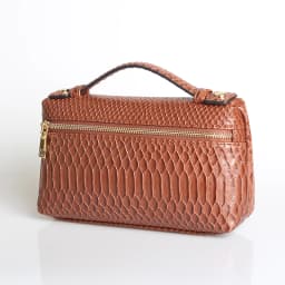 TOPHIIGH Newly Handbag Fashion Portable Make Up Bag For Women Clutch Snake Red Coffee Ladies Hand Bag Purse Ins Hot Selling