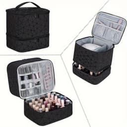 Cross-Border Large-Capacity Cosmetic Bag, High-End PVC Portable Women's Bag, Nail Polish Storage Bag, Manicure Tote Bag, Bag