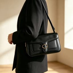 2026 New European Fashionable Solid PU Leather C-Lock Mini Square Underarm Crossbody Bag, Versatile Daily Purse for Women