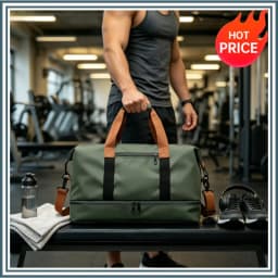 2026 Short Distance Business Travel Handbag Large Capacity Waterproof Storage Bag Men's Portable Sports and Fitness Bag