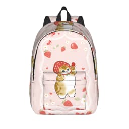 Mofusand Backpack Boy Polyester University Backpacks Pattern Fashion High School Bags Rucksack