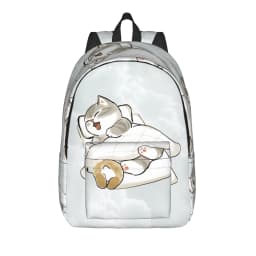 Mofusand Backpack Boy Polyester University Backpacks Pattern Fashion High School Bags Rucksack