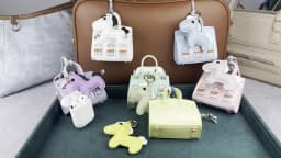 Cute Mini PU Leather House Shape Headphone Case Coin Purse Set-Handbag Charm Decor-Portable Earbud Storage Pouch /Small Wallet