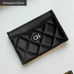 Top Quality Business Coin Purse Leather Card Holder Fashion Luxury Brand For Women Classical Genuine Sheepskin Credit Card Case