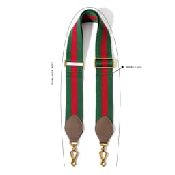 5cm Wide Shoulder Strap for GUCCI Tiger Head Camera Bag Adjustable Length Red Blue Color Blocking Bag Strap