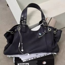 Y2K Cool Girl Motorcycle Bag For Women High-end Sense Korean Large Capacity Tote Bag Fashion Travel Shoulder Bag