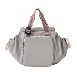 Waterproof Wear-resistant Tote Backpack, Cinch Side Pockets Partition Storage Outdoor Bag