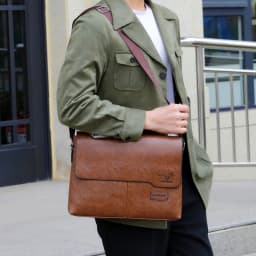 Luxury Brand Men Shoulder Bag For IPAD Leather Business Handbag Men Messenger Bag Large Side Sling Bag Fashion Man Crossbody Bag