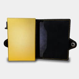 CASEKEY Men Wallet Billetera RFID Blocking Pop Up Credit Card Holder Mini Purse Pu Leather Cardholder Tarjetero with Coin Purse