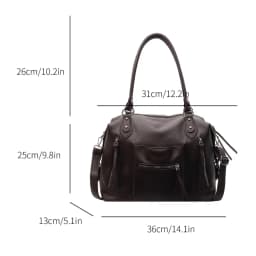 High Quality Soft Leather Crossbody Shoulder Bag for Women Luxury Brand Designe Casual Daily Use Casual Tote Bag Winter Style