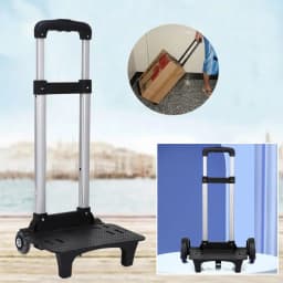 Aluminum Alloy Durablel 2 Wheel Luggage Travel Pullling Rod Carrier Trolley Rack Student Backpack Pet Bag