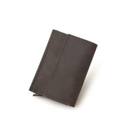 Genuine Leather RFID Credit Card Holder for Men Aluminium Box Travel Card Case Pop up Men Card Wallets Slim Money Clips