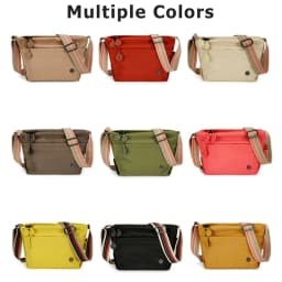 Chic Ultra-light Nylon Crossbody Bags for Women, Designer Bag-Lightweight, Zipper Closure, Adjustable Wide Strap, Cotton Lining