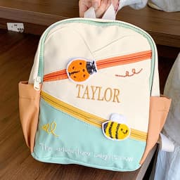 Customised Embroidery/Standard Style 2 Options, Dopamine Color Blocks, Stylish Backpack, Casual Backpack, Super Cute!!!