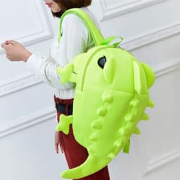 Creative Shoulder Backpacks New Cute Candy Color Shoulder Bag Large Capacity Cartoon 3D Dinosaur Men Women