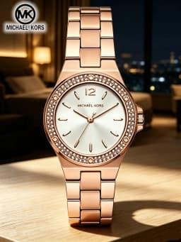 Michael Kors Fashion Luxury Women's Watch Bag MK Classic Stainless Steel Quartz Exquisite Compact Watch Wallet Girl Gift