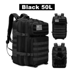 50L Tactical Backpack Men's Travel Large Capacity Rucksacks Men Waterproof Outdoor Sports Multi-functional Bags