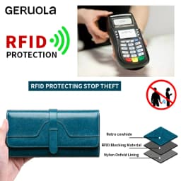RFID Anti-Theft Brush New Three Fold Multi Fold Genuine Leather Cowhide Wallet Multifunctional Anti Tamper Magnetic Card Bag Sho