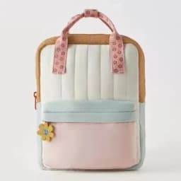 Lightweight Children's Backpack with Cute Sunflower Pendant Colorful Design School Bag for Girls Boys Portable Kids Shopping Bag