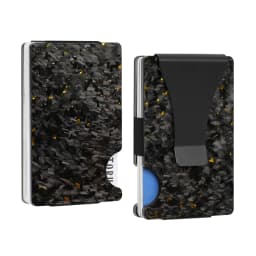 Bright/Matte Forged Carbon Fiber Minimalist Slim Wallet for Men RFID Cashback Credit Card Holder Luxury Metal Case Aluminum