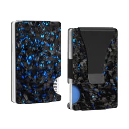 Bright/Matte Forged Carbon Fiber Minimalist Slim Wallet for Men RFID Cashback Credit Card Holder Luxury Metal Case Aluminum