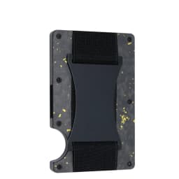 Bright/Matte Forged Carbon Fiber Minimalist Slim Wallet for Men RFID Cashback Credit Card Holder Luxury Metal Case Aluminum