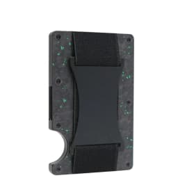 Bright/Matte Forged Carbon Fiber Minimalist Slim Wallet for Men RFID Cashback Credit Card Holder Luxury Metal Case Aluminum