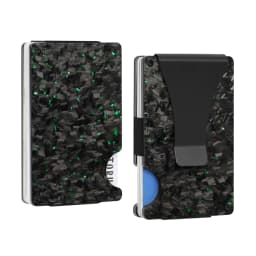 Bright/Matte Forged Carbon Fiber Minimalist Slim Wallet for Men RFID Cashback Credit Card Holder Luxury Metal Case Aluminum
