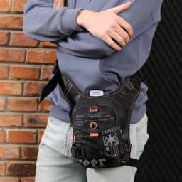 Waist Pack Hip Leg Bag for Men Motorcycle Waterproof Nylon Male Rider Messenger Shoulder Bum Drop Thigh Bags Belt Fanny Pack