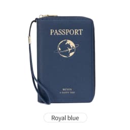 FID Anti-Theft Zipp Passport Holder Multi-Functional Organizer for Passports and Tickets Essential Travel Passport Wallet Unisex