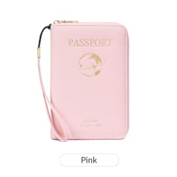 FID Anti-Theft Zipp Passport Holder Multi-Functional Organizer for Passports and Tickets Essential Travel Passport Wallet Unisex