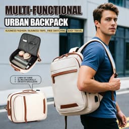 High-Quality USB Rechargeable Backpack Men's Waterproof Bag Large Laptop Backpack Unisex School Bag Youth Backpack