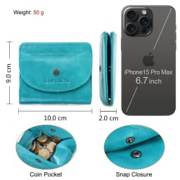 Contact'S Fashion Genuine Leather Designer Wallets Luxury for Women Small Coin Purse Women Card Holder Mini Clutch