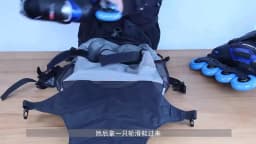 Men Women Roller Skates Backpack Inline Skates Skating Shoes Boots Carry Bag Kid Ice Skates Storage Knapsack Outdoor Sports Bags