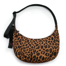 Nylon Medium Crescent Bag for Women Men,Crossbody Bag with Adjustable Strap&Dual Interior Zip Pocket Casual Daily Shoulder Bag