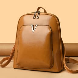 Designer Backpack Women Travel Bag Large Capacity Classic Backpack Oil Wax Leather PU Shoulder Bag Mochilas De Gran Capacidad
