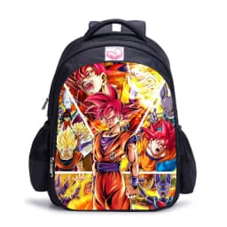 Dragon Ball Backpacks 16inch Anime Children's Schoolbag Black Primary Backpack For Kids Waterproof Double-Shoulder bag