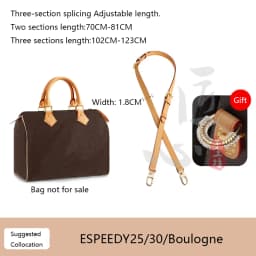 Shoulder Strap For Lv Speedy25 Diane Bag Vegetable Tanned Leather Strap Slung Bag High-end Bag Strap Bag Belt Bag Accessories