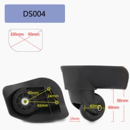 Suitable for Delsey Suitcase Universal Wheel Luggage Accessories Spare Parts for Trolleys Wheel Replacement Repair