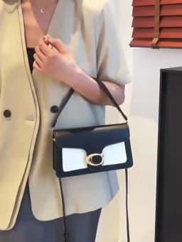 2026 European Style New niche Luxury Solid Color Tote Bag, Retro Minimalist Square Fashionable Versatile Crossbody Bag