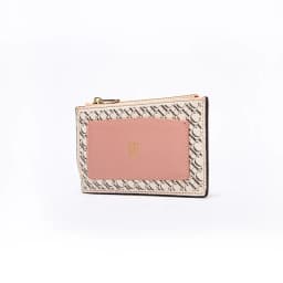 CH Embossed PU Leather Card Holder Women Zipper Coin Purse Slim ID Credit Card Wallet Small Clutch Bag