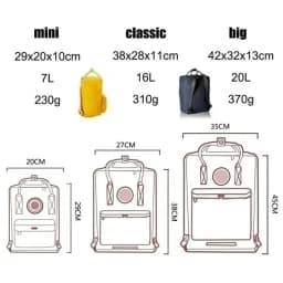 Fox Backpack Computer Bag Student Schoolbag Simple Fashion Carry-on Bag Luggage Bag Lightweight Large Capacity Travel Bag