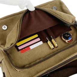 Retro Canvas Messenger Bag for Men Large Laptop Bag Casual Crossbody Bag for Hanging Out Daily Commute, School Bags College Bags
