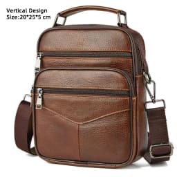 Hot Fashion Men Messenger Bags Genuine Leather Handbags for Man Luxury Brand Male Crossbody Bag for Mini Pad Boy Shoulder Bag
