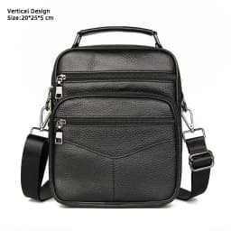 Hot Fashion Men Messenger Bags Genuine Leather Handbags for Man Luxury Brand Male Crossbody Bag for Mini Pad Boy Shoulder Bag