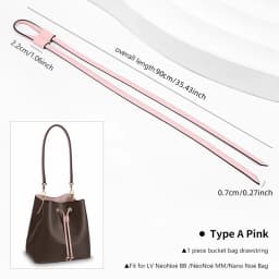 WUTA Bag Straps Drawstring for LV Noe BB nano Petit Bucket Bags Shoulder 100% Genuine Bag Accessories Replacement Tension Cords