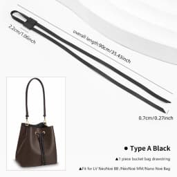 WUTA Bag Straps Drawstring for LV Noe BB nano Petit Bucket Bags Shoulder 100% Genuine Bag Accessories Replacement Tension Cords