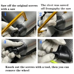 Suitcase Screw Replacement Wheels for Travel Suitcase Wheel Axle Repair Kit 40/45/50/60/70/80/90/100/110/120mm Silent Casters